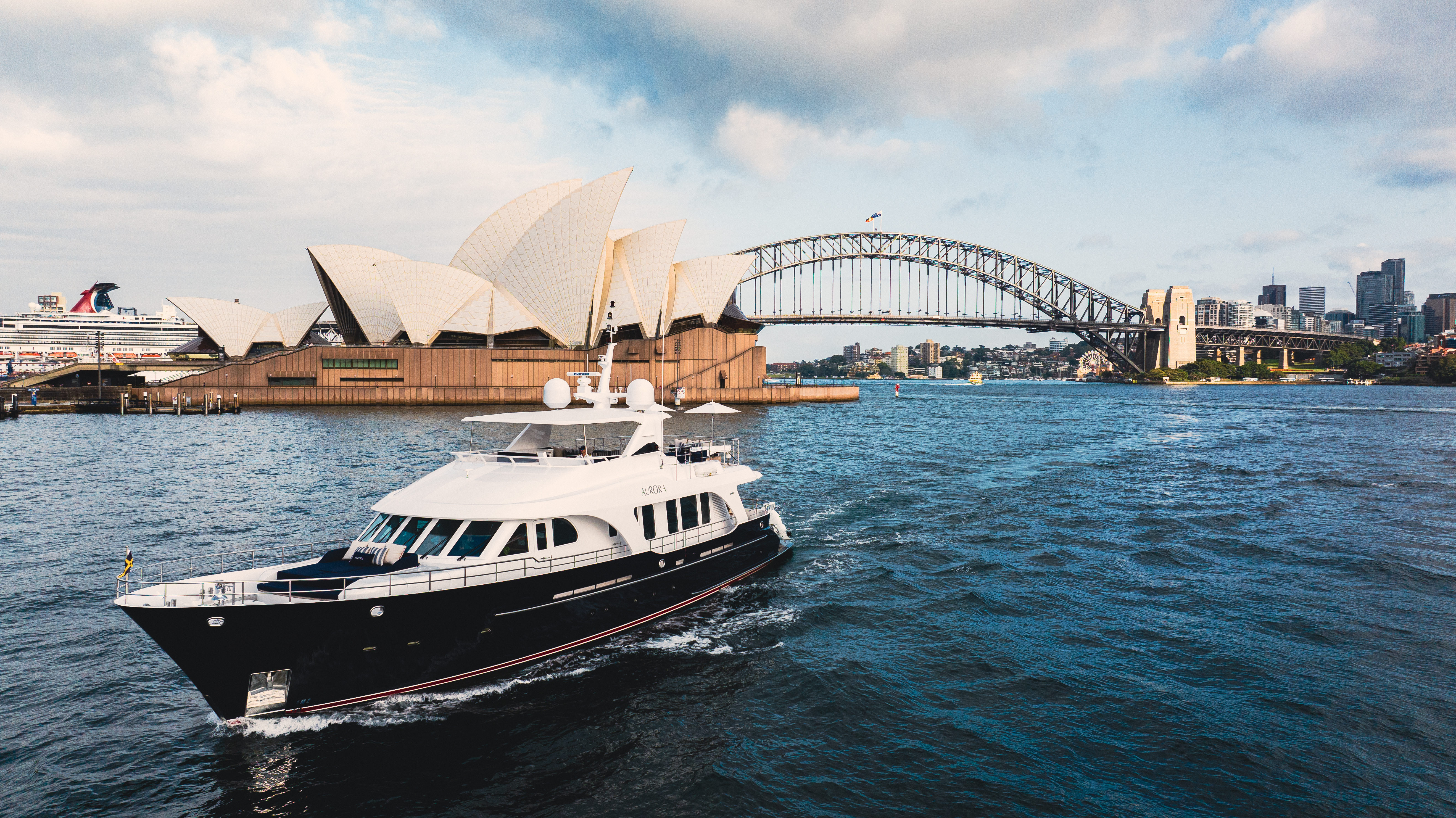 Aurora Luxury Superyacht Hire Sydney