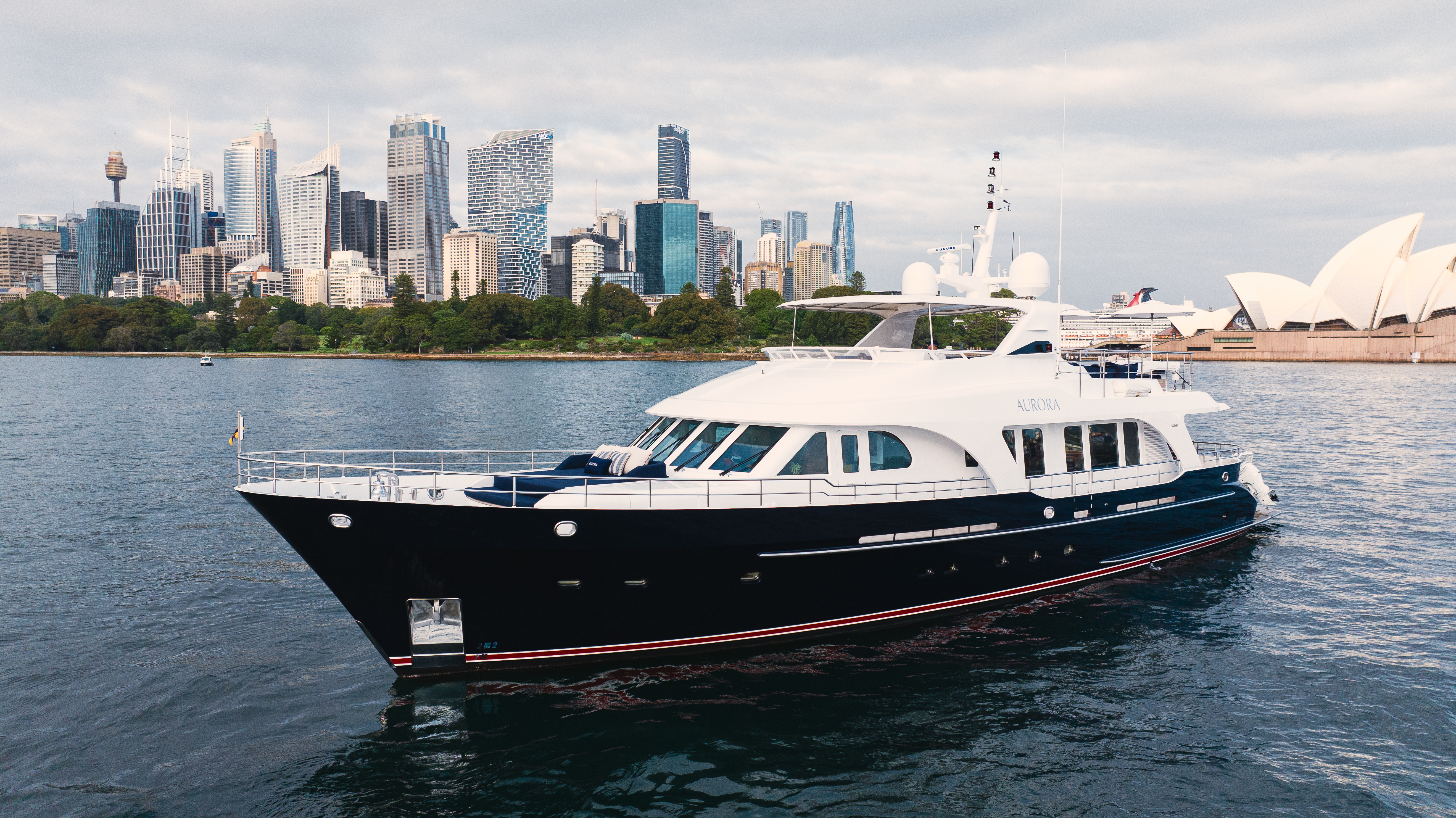 Aurora Luxury Superyacht Hire Sydney