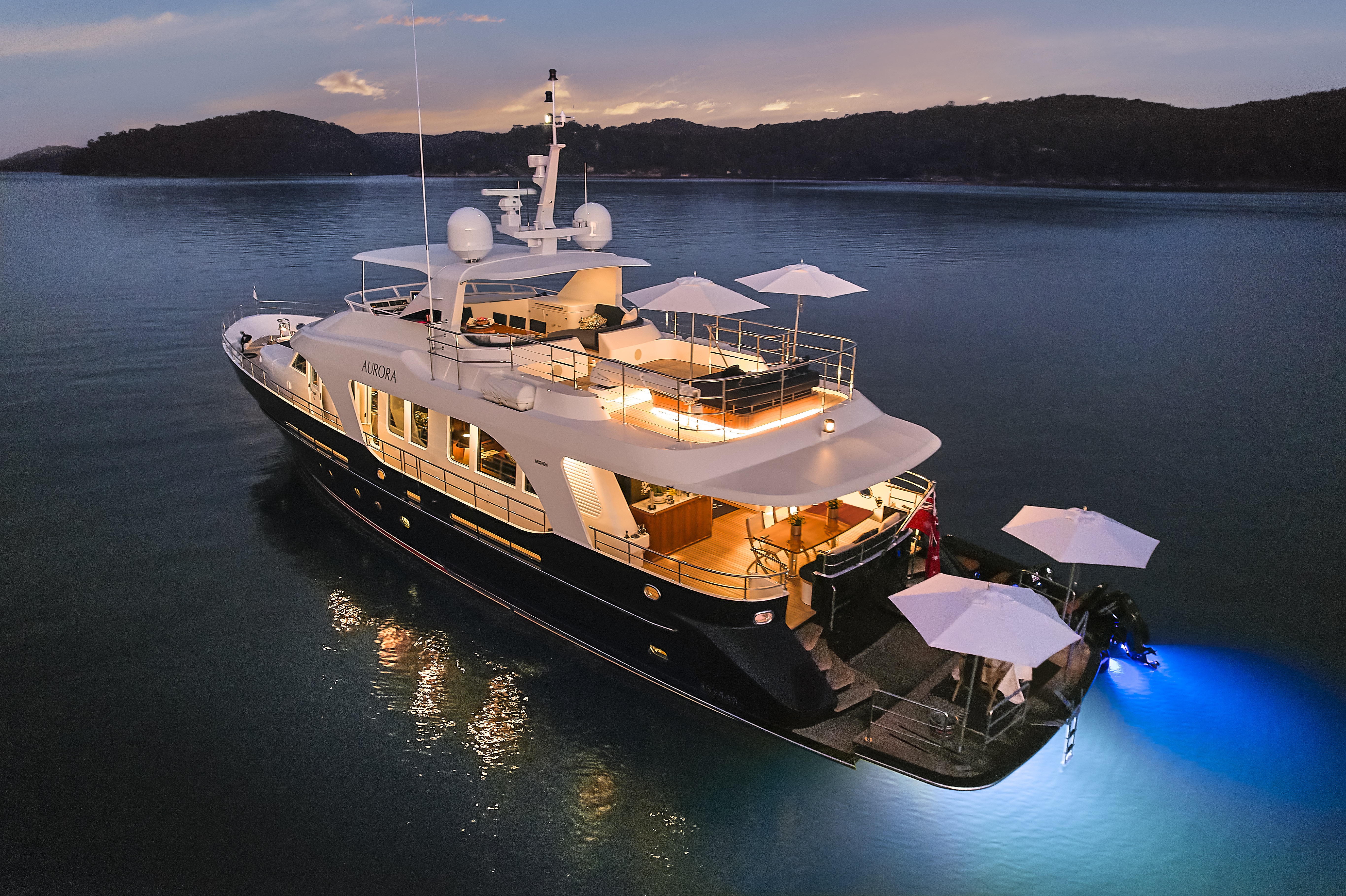 Aurora Luxury Superyacht Hire Sydney