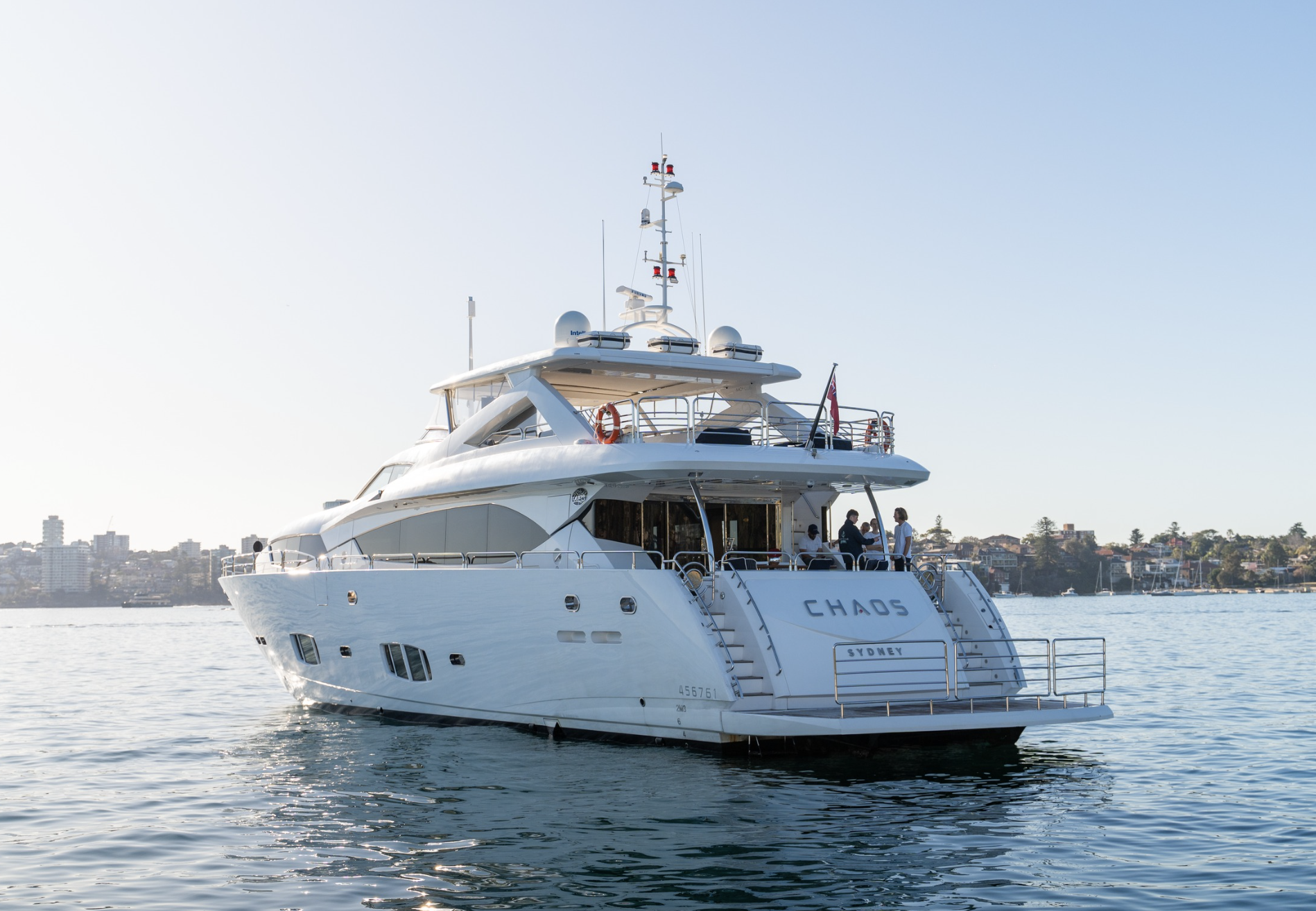 Chaos luxury superyacht Sydney