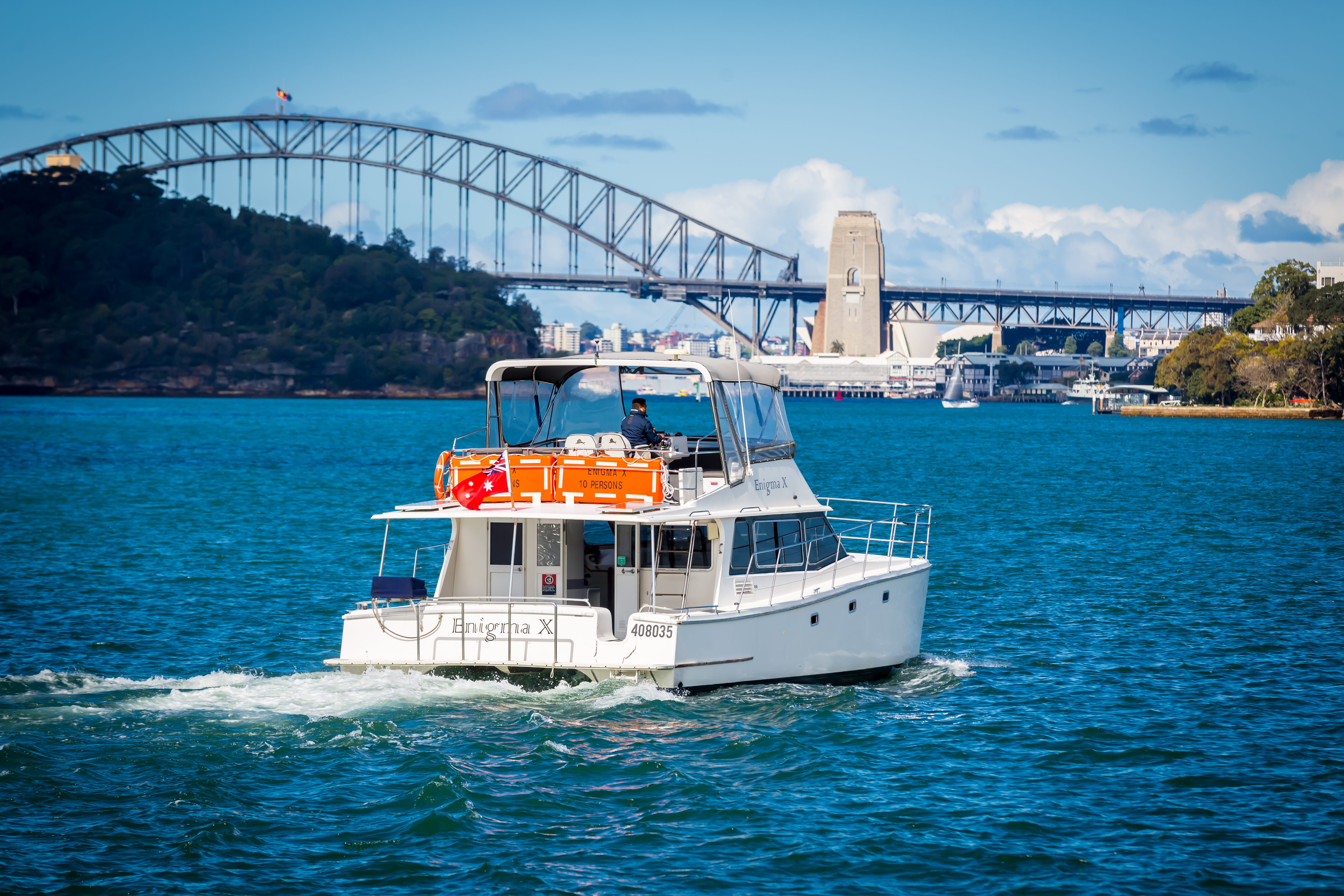 Enigma X Boat Hire Sydney