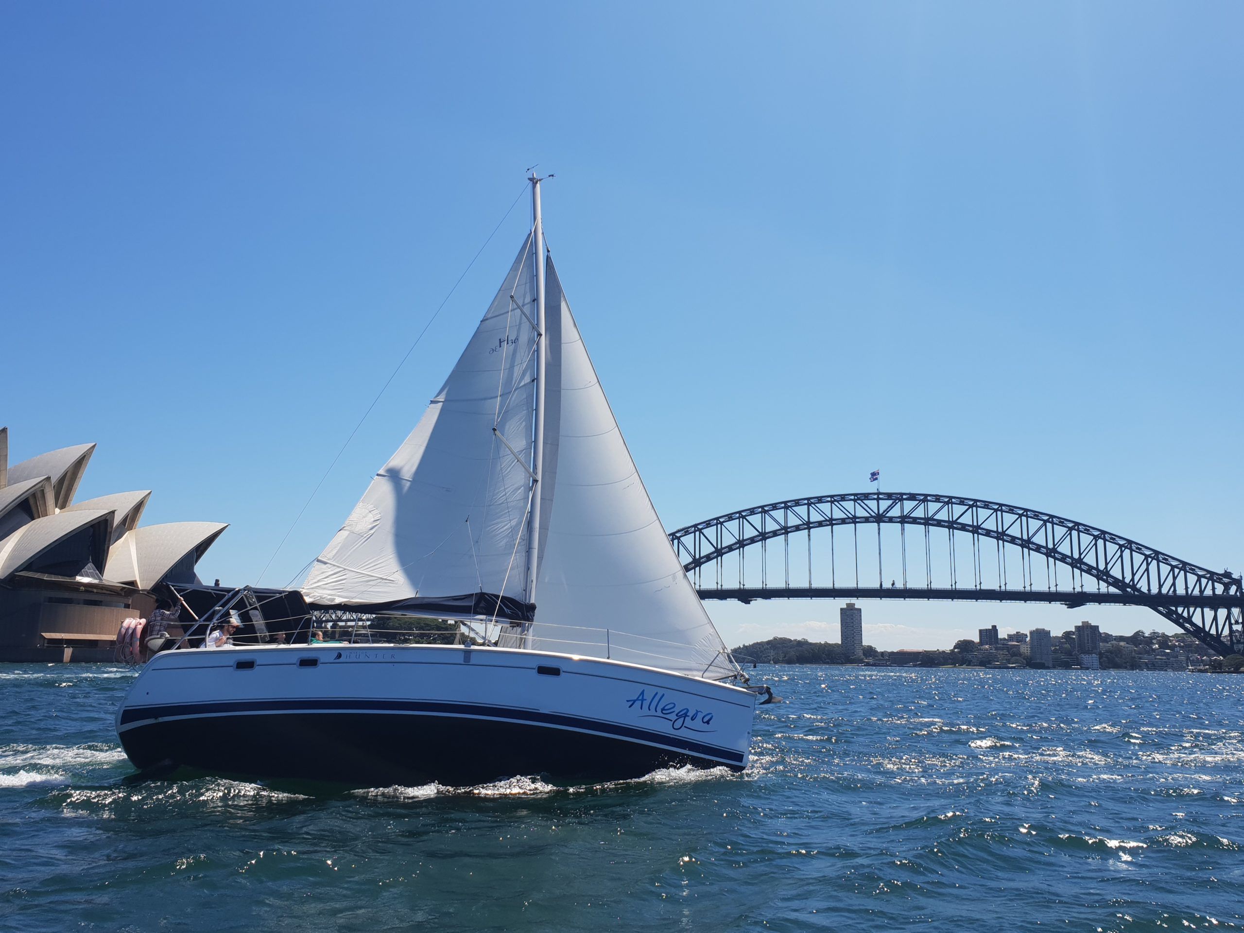 Hunter 36 sailing boat Sydney